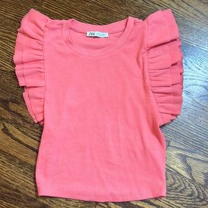 Zara Ruffled Sleeveless Top